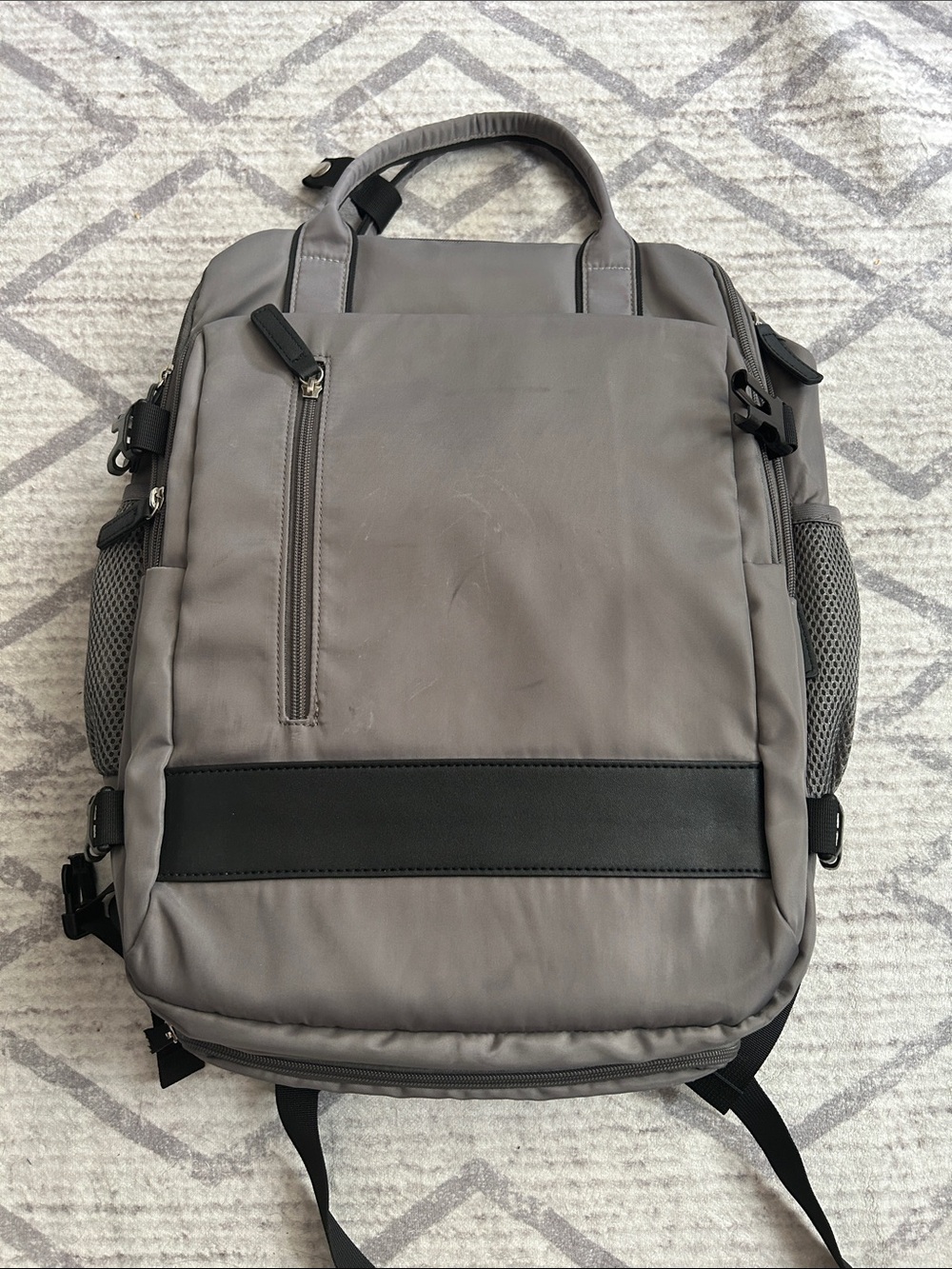 Gray Travel Backpack -